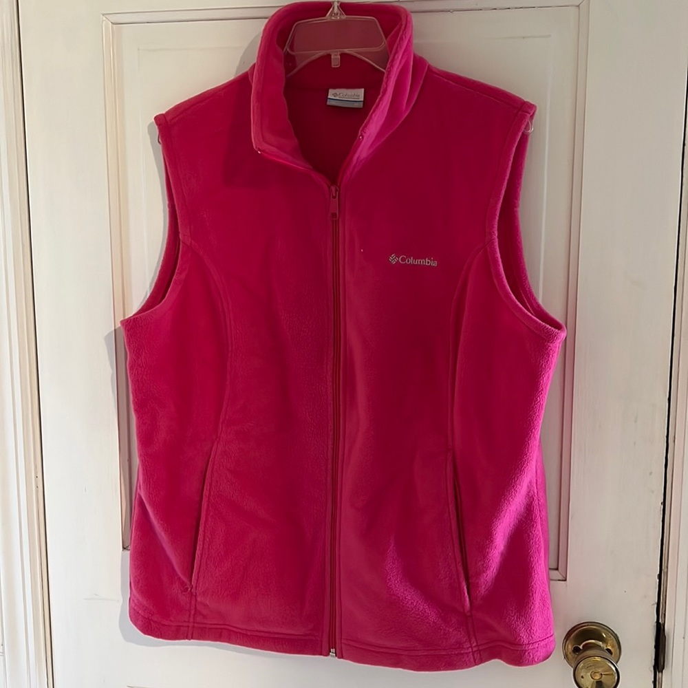 Women's Columbia Lightweight Fleece Vest, Size XL